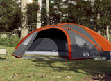 Camping Tent Dome 4-Person Orange Waterproof 94351