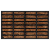 Door Mat Rectangular 45x75 cm Rubber and Coir 155665