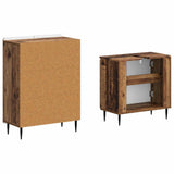 2 Piece Bathroom Cabinet Set ZWOLLE Old Wood Engineered Wood 3417601