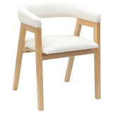 Dining Chairs 2 pcs Natural 54 x 57 x 73 cm Solid Rubber Wood 42020428