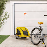Pet Bike Trailer Yellow Oxford Fabric and Iron 93959