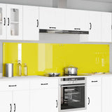 Kitchen Backsplash 2 pcs Yellow 120 x 60 cm Tempered Glass 3415517