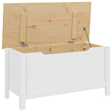 Storage Box HILL White and Honey Brown 90 x 40 x 45 cm 42025032