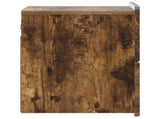 Wall-Mounted Bedside Cabinet 2 pcs Smoked Oak 33 x 34.5 x 43 cm 898306