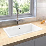 Kitchen Sink White 79 x 50 x 31 cm Granite 147056