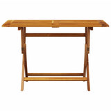Garden Dining Set Beige Solid Acacia wood Medium Foldable 3281699