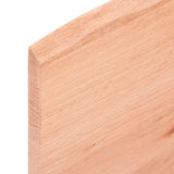 Basin Shelf Wall Mounted Steel and Solid Wood Oak 3302610