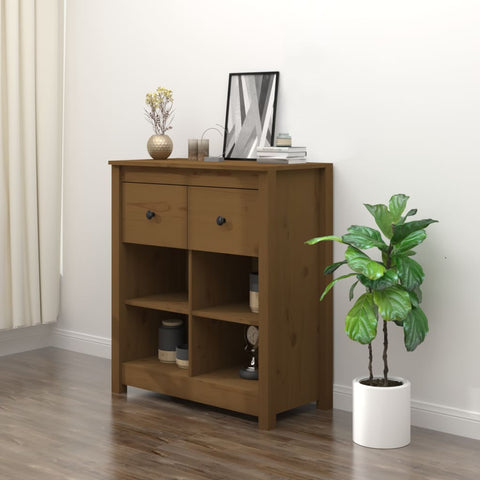 Sideboard Honey Brown 70x35x80 cm Solid Wood Pine 813767