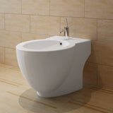White Ceramic Toilet & Bidet Set 270566