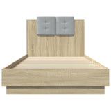Bed Frame Sonoma Oak Engineered wood, Plywood Single Bed Frame 3210026