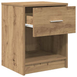 Bedside Cabinets 2 pcs with Drawer Artisan Oak 40x34x50 cm 858784