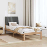 Bed Frame with Headboard Brown 80 x 200 cm Solid Pine Wood 878920