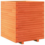 Garden Planter Wax Brown 60x60x72 cm Solid Wood Pine 3282616