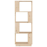 Book Cabinet/Room Divider 51x25x132 cm Solid Wood Pine 814039