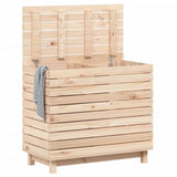 Laundry Basket 88.5x44x76 cm Solid Wood Pine 832323