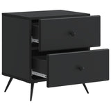 Bedside Cabinet Black 43 x 34.5 x 47.5 cm Engineered Wood 895447