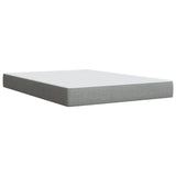 Box Spring Bed with Mattress Light Grey 140x200 cm Fabric 3285380