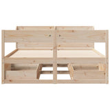 Bed Frame without Mattress 150x200 cm King Size Solid Wood Pine 3307119