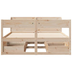 Bed Frame without Mattress 120x190 cm Small Double Solid Wood Pine 3307140
