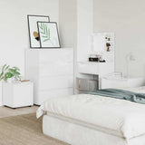 Bathroom Cabinet High Gloss White 40.5 x 40 x 44 cm 888951