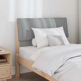 Upholstered Headboard Light Grey 80 cm Solid Pine Wood 879144