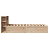 Bed Frame without Mattress 75x190 cm Small Single Solid Wood Pine 3323440