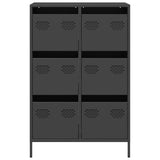 Highboard Black 68x39x101.5 cm Steel 851220