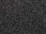 Grey Carpet Stair Tread Set of 15 100% Polypropylene 65x21x4 cm 134562