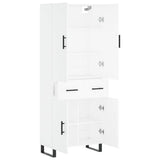 Highboard White 69,5x34x180 cm Engineered Wood 3198169