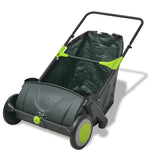 Lawn Sweeper Black and Green PP body Medium Height-Adjustable 142355