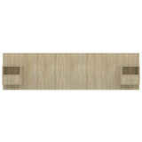 Bed Headboard with Cabinets Sonoma Oak Engineered Wood 3115742
