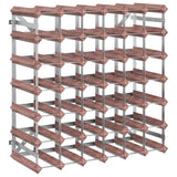 Wine Rack for 42 Bottles Brown Solid Wood Pine 340893