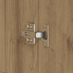 Shoe Cabinet with Door Brown 80 x 39 x 180 cm Engineered wood 3333874