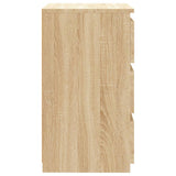 Bed Cabinet Sonoma Oak 40x35x62.5 cm Engineered Wood 806217