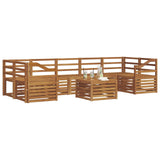Sofa Sets 8 pcs Natural Solid Acacia Wood 3374544
