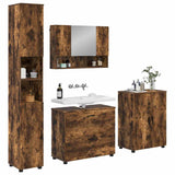 Bathroom Furniture Set 4 pcs Smoked Oak 3393088