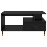 Coffee Table Black Oak 90 x 49 x 45 cm Engineered Wood 882707