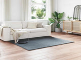 Anti-Slip Faux Rabbit Fur Rug OLITE Anthracite 160 x 160 cm 42021774