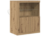 LED Sideboard Artisan Oak 60.5 x 37 x 100 cm Engineered Wood 863016