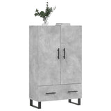 Highboard Concrete Grey 69.5x31x115 cm Engineered Wood 828264