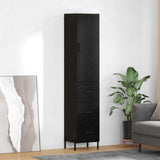 Highboard Black Oak 34.5 x 34 x 180 cm Engineered Wood 3416158