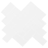 Herringbone Tile 20 pcs White 30 x 30 cm Polyurethane and PET 42046184
