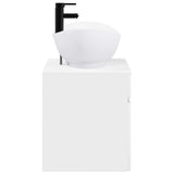 Bathroom Furniture Set High Gloss White Engineered Wood 3404314