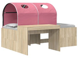 Bed with Tunnel 3 pcs Artisian Oak and Pink Engineered Wood 3423518