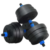 2-in-1 Dumbbell Set Black and Blue 121 x 19.5 x 19.5 cm 3403861