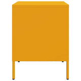 Bedside Cabinets 2 pcs Mustard Yellow 36x39x50.5 cm Steel 842929