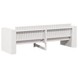 Garden Sofa White 185.5 x 60 x 62 cm Solid Pine Wood 873872