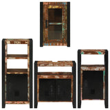 Bathroom Furniture Set 4 pcs Multicolour Solid Reclaimed Wood 3305699
