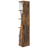 Corner Cabinet 27.5x27x140cm Engineered Wood Smoked Oak 889870