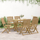7 Piece Garden Dining Set Solid Wood Acacia 3214235